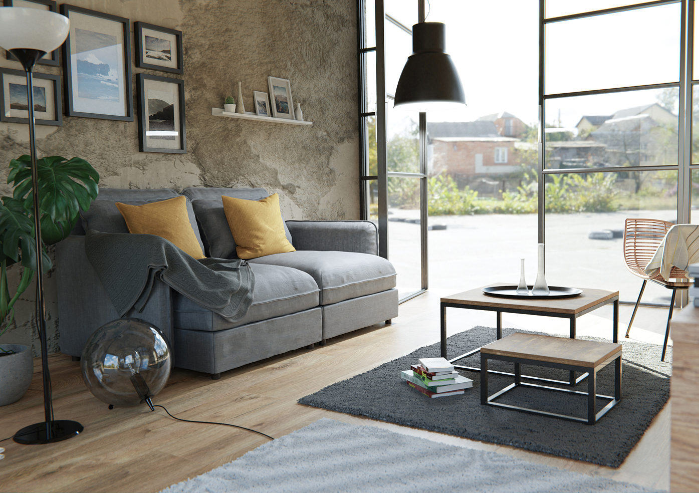 デザイン性の高いモダンな内装