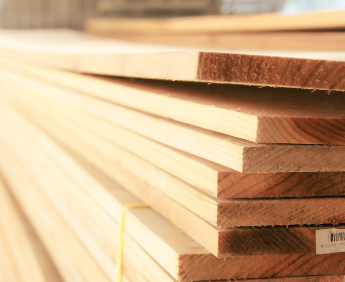 厳選された建材のサンプル