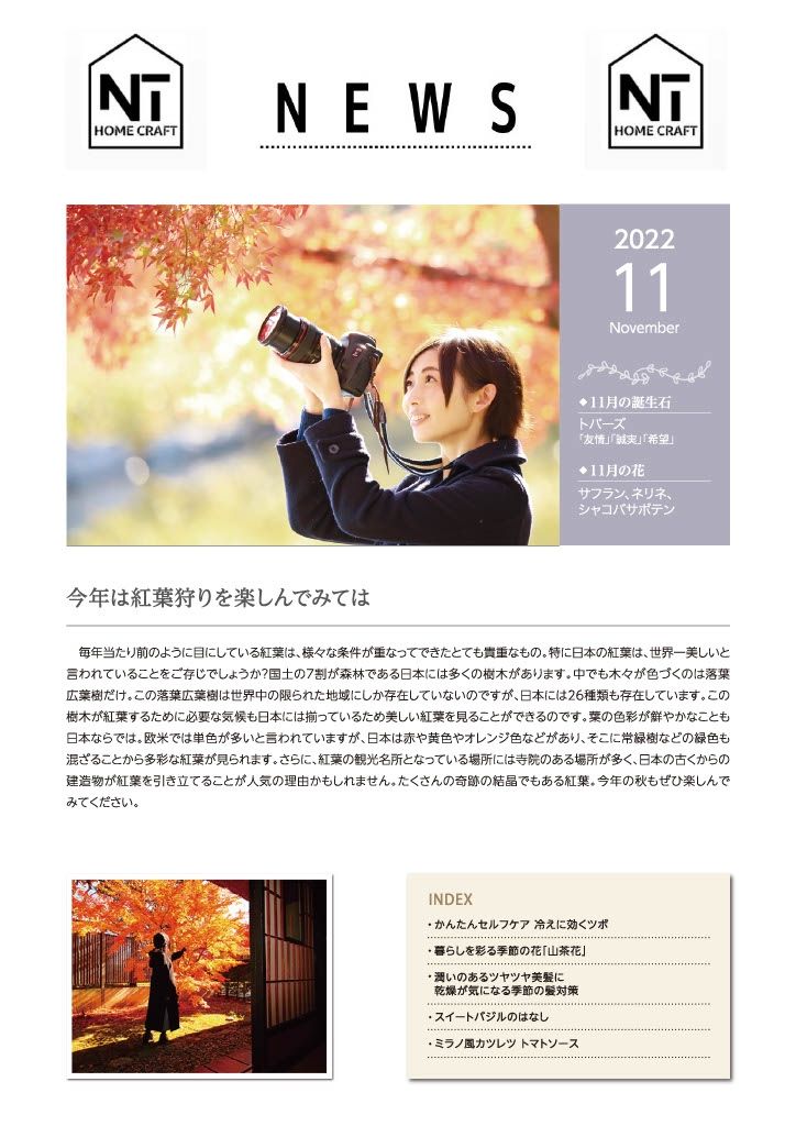 【NEWS】2022年11月号を掲載しました！