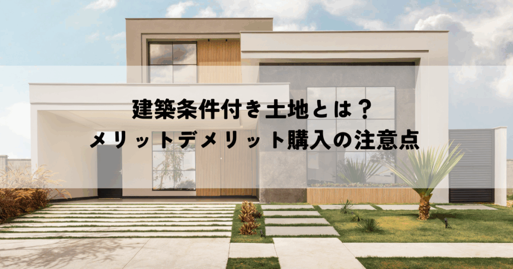 建築条件付き土地とは？メリットデメリット購入の注意点