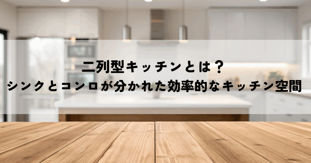 二列型キッチンとは？シンクとコンロが分かれた効率的なキッチン空間のメリットと選び方