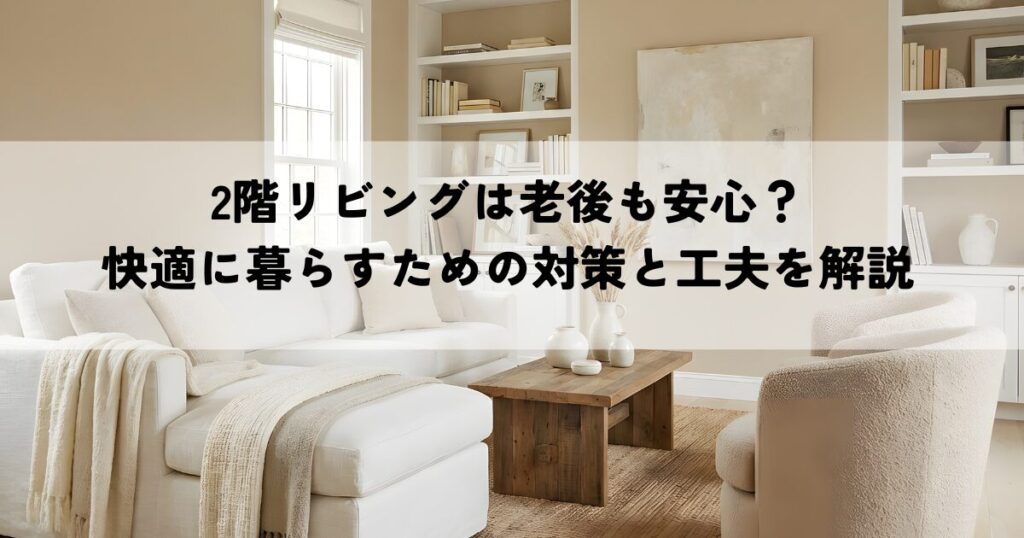 2階リビングは老後も安心？快適に暮らすための対策と工夫を解説