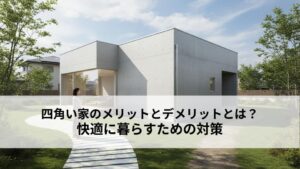 四角い家のメリットとデメリットとは？快適に暮らすための対策も解説